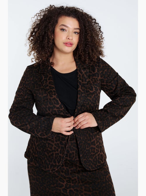 Blazer imprimé peau de bête PAPRIKA - Kiabi