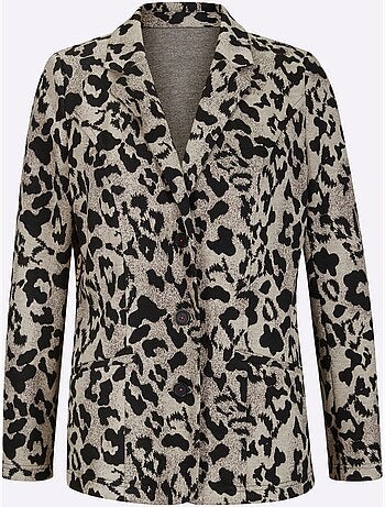 Blazer Jacquard Joli Jacquard à L'aspect Animal - Taille Standard - helline