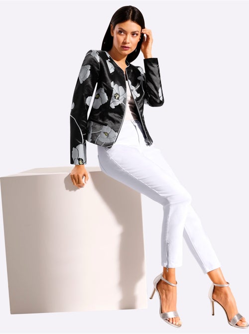 Blazer Jacquard Mélange Luxueux - Taille Standard - Helline - Kiabi