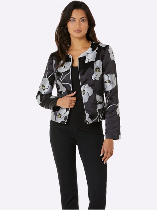Blazer Jacquard Mélange Luxueux - Taille Standard - Helline - Kiabi