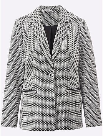 Blazer Jacquard Qualité Jacquard Bicolore - Taille Standard - helline