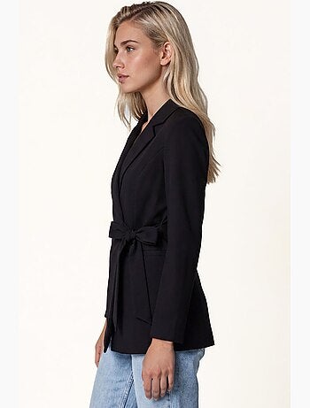 Blazer long à col châle et fermeture à nouer bdart