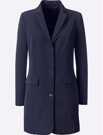 Blazer Long Col à Revers élégant - Taille Standard - Helline