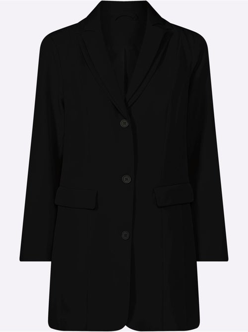 Blazer Long Col à Revers élégant - Taille Standard - Helline - Kiabi Blazer Long Col à Revers élégant - Taille Standard - Helline - Kiabi