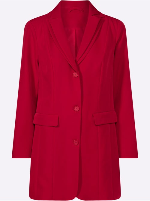 Blazer Long Col à Revers élégant - Taille Standard - Helline - Kiabi