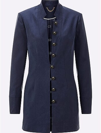 Blazer Long Doublure Acétate - Taille Standard - helline