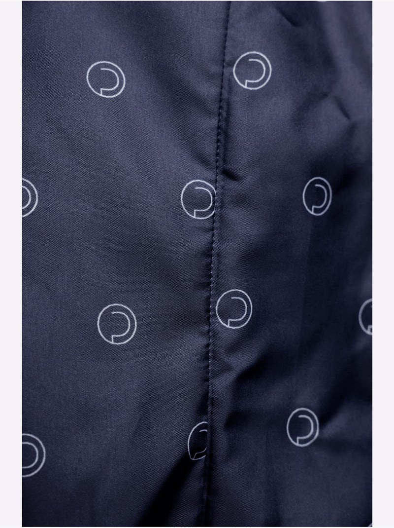 Blazer Long Doublure Acétate - Taille Standard - helline Bleu marine - Kiabi