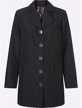 Blazer Long Doublure Imprimé Animal - Taille Standard - Moda Vilona