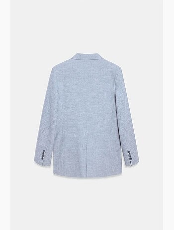 Blazer long en crêpe à col châle dilvin