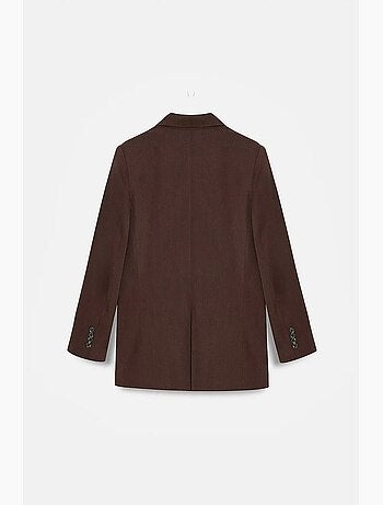 Blazer long en tencel à col châle dilvin