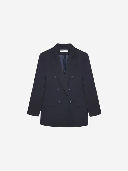 Blazer long oversize en crêpe dilvin - Kiabi Blazer long oversize en crêpe dilvin - Kiabi