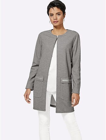 Blazer Long Qualité Jersey Extensible, Souple Et Confortable - Taille Standard - Helline