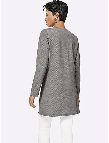 Blazer Long Qualité Jersey Extensible, Souple Et Confortable - Taille Standard - Helline