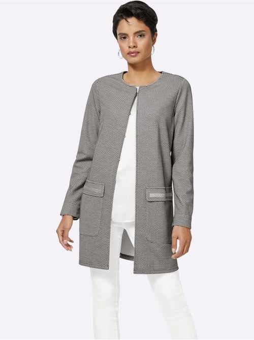 Blazer Long Qualité Jersey Extensible, Souple Et Confortable - Taille Standard - helline - Kiabi