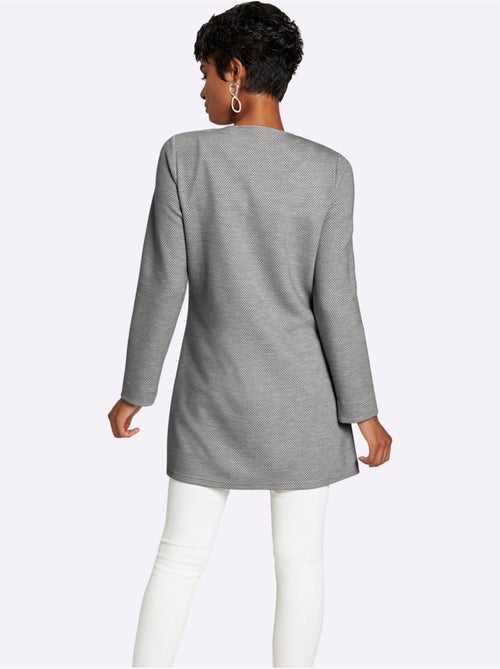 Blazer Long Qualité Jersey Extensible, Souple Et Confortable - Taille Standard - helline - Kiabi