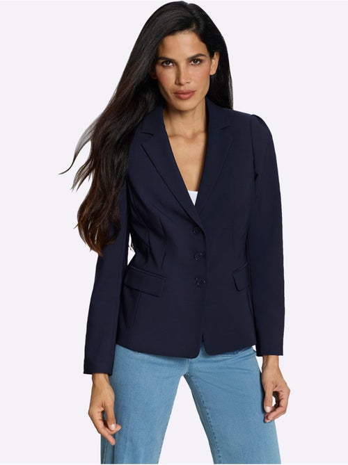Blazer manches bouffantes discrètes - taille standard - helline - Kiabi Blazer manches bouffantes discrètes - taille standard - helline - Kiabi