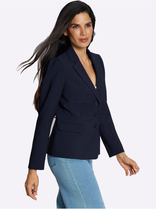 Blazer manches bouffantes discrètes - taille standard - helline - Kiabi Blazer manches bouffantes discrètes - taille standard - helline - Kiabi