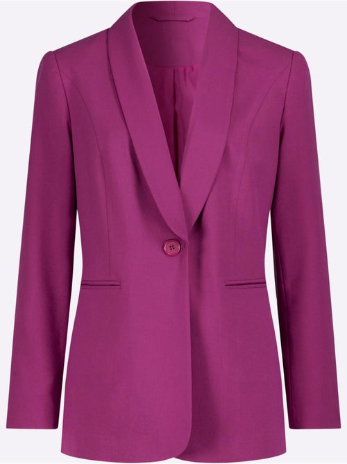 Blazer Mélange De Matières Facile D'entretien - Taille Standard - Witt - Kiabi Blazer Mélange De Matières Facile D'entretien - Taille Standard - Witt - Kiabi