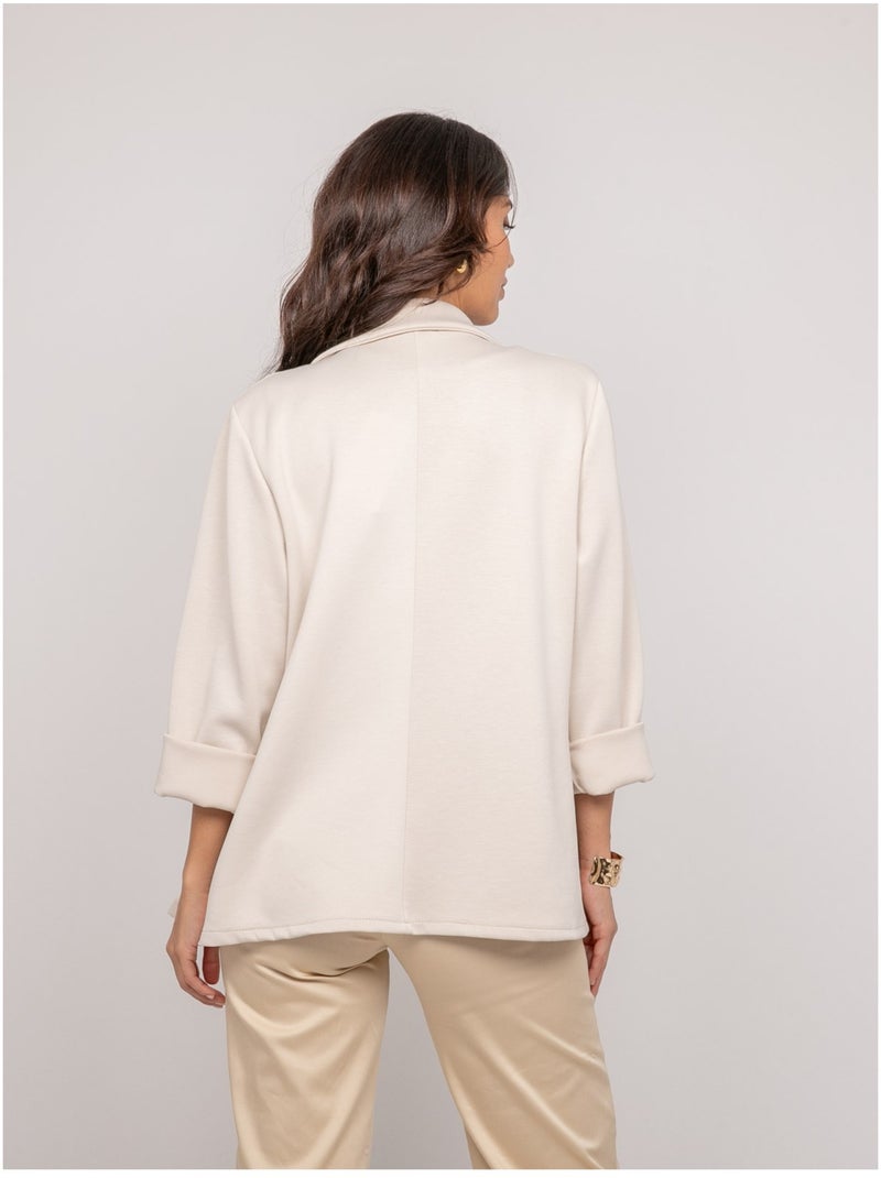 Blazer molleton UNORA Beige - Kiabi