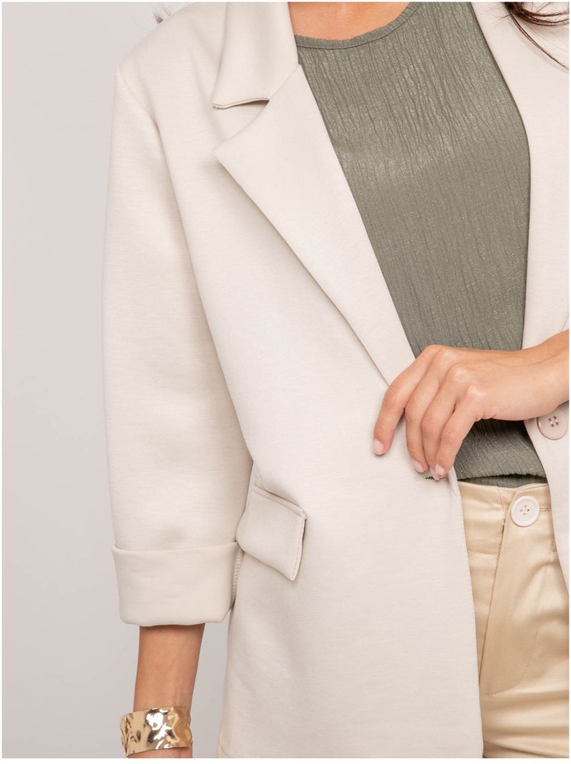 Blazer molleton UNORA Beige - Kiabi
