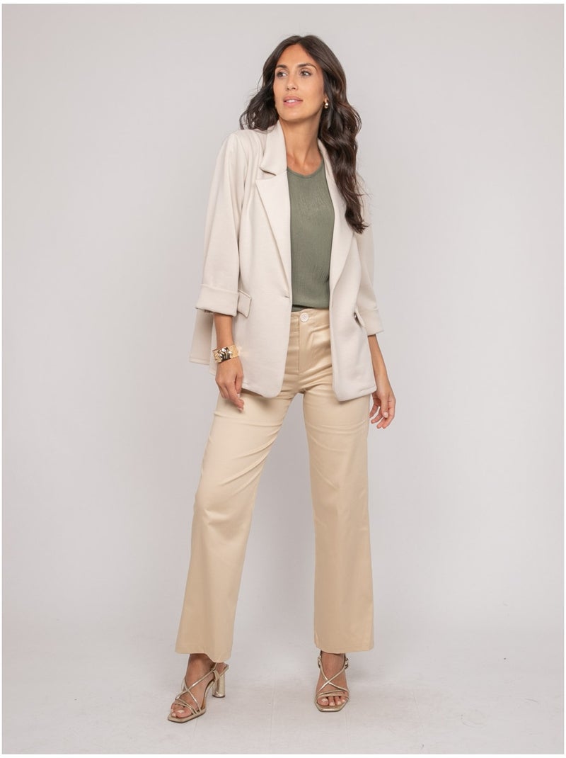 Blazer molleton UNORA Beige - Kiabi