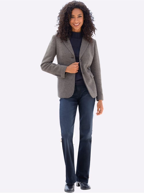 Blazer motif sergé chevron - taille standard - helline - Kiabi Blazer motif sergé chevron - taille standard - helline - Kiabi