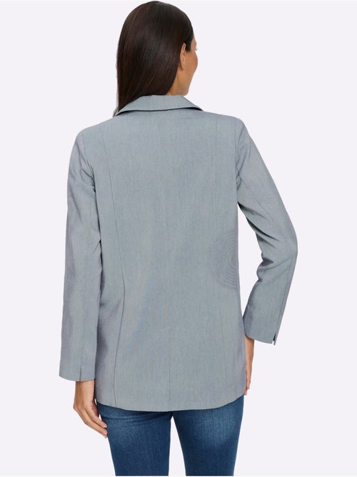 Blazer Motif Structuré Tendance - Taille Standard - Helline - Kiabi Blazer Motif Structuré Tendance - Taille Standard - Helline - Kiabi