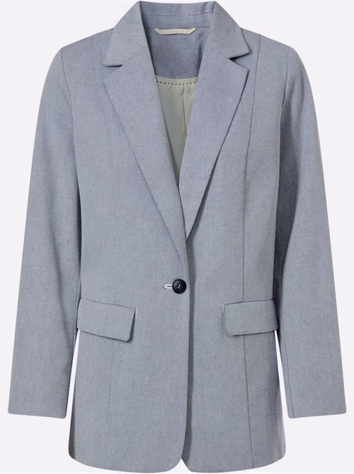 Blazer Motif Structuré Tendance - Taille Standard - Helline - Kiabi Blazer Motif Structuré Tendance - Taille Standard - Helline - Kiabi