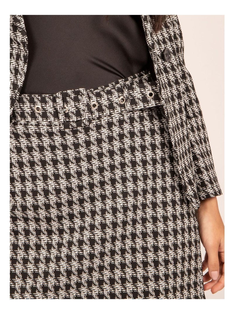 Blazer motifs USAMA Noir - Kiabi