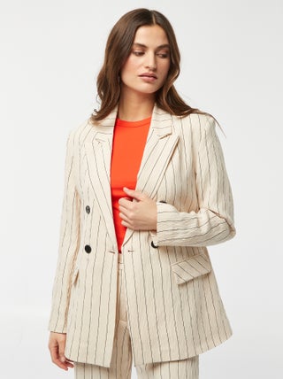 Blazer oversize rayé