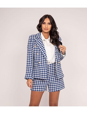 Blazer pied-de-poule URIELLE