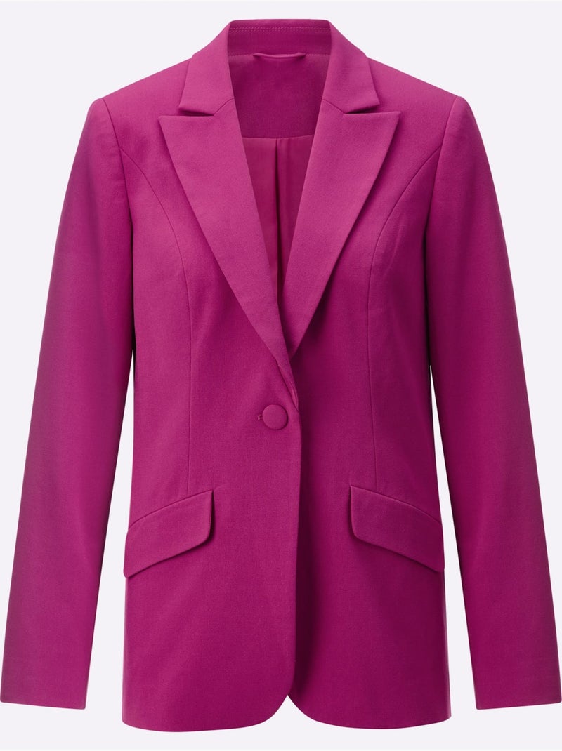 Blazer Polyester Recyclé - Taille Standard - Helline Magenta - Kiabi