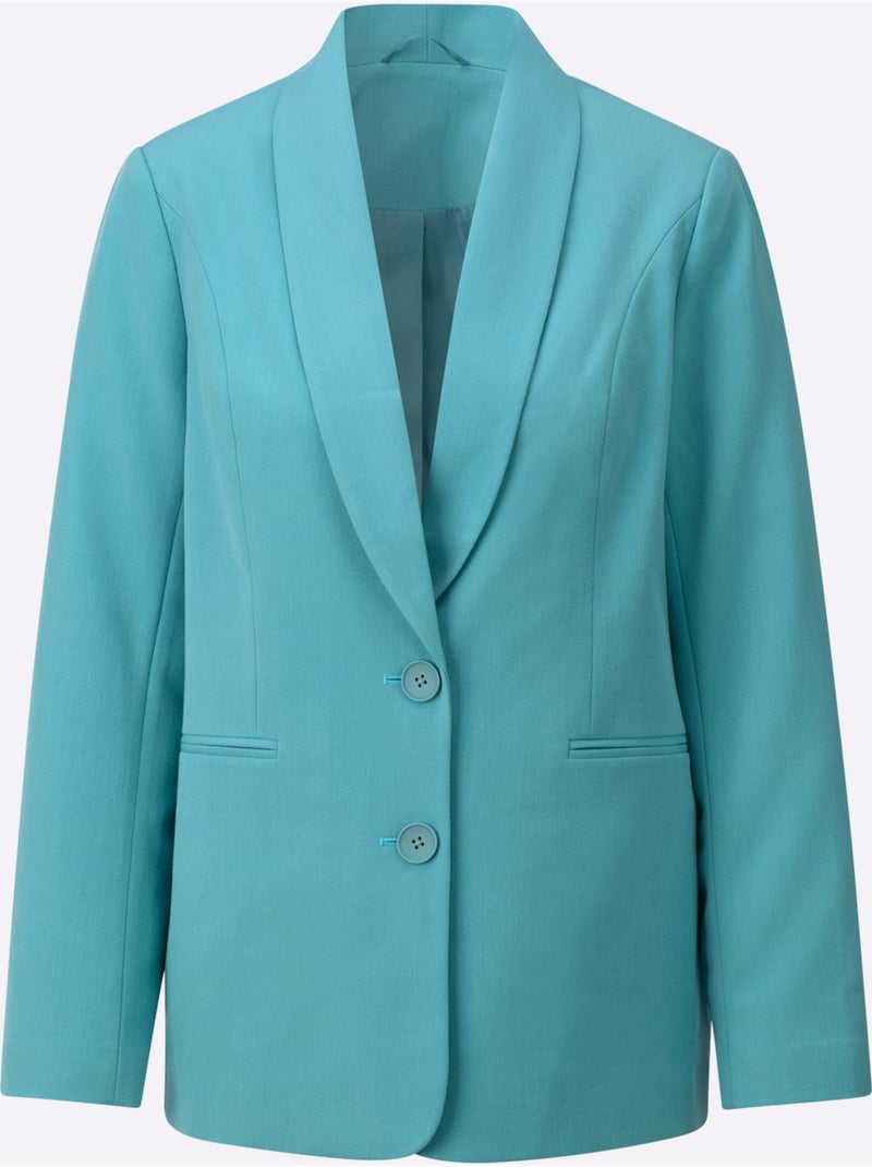 Blazer Polyester Recyclé - Taille Standard - Witt Bleu encre - Kiabi