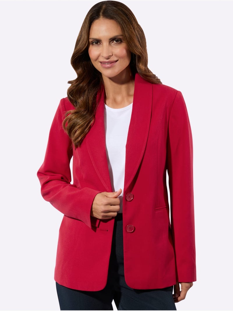 Blazer Polyester Recyclé - Taille Standard - Witt Rouge - Kiabi