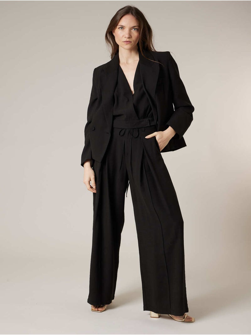 Blazer pour femme esprit tailleur 'Deeluxe' Noir - Kiabi