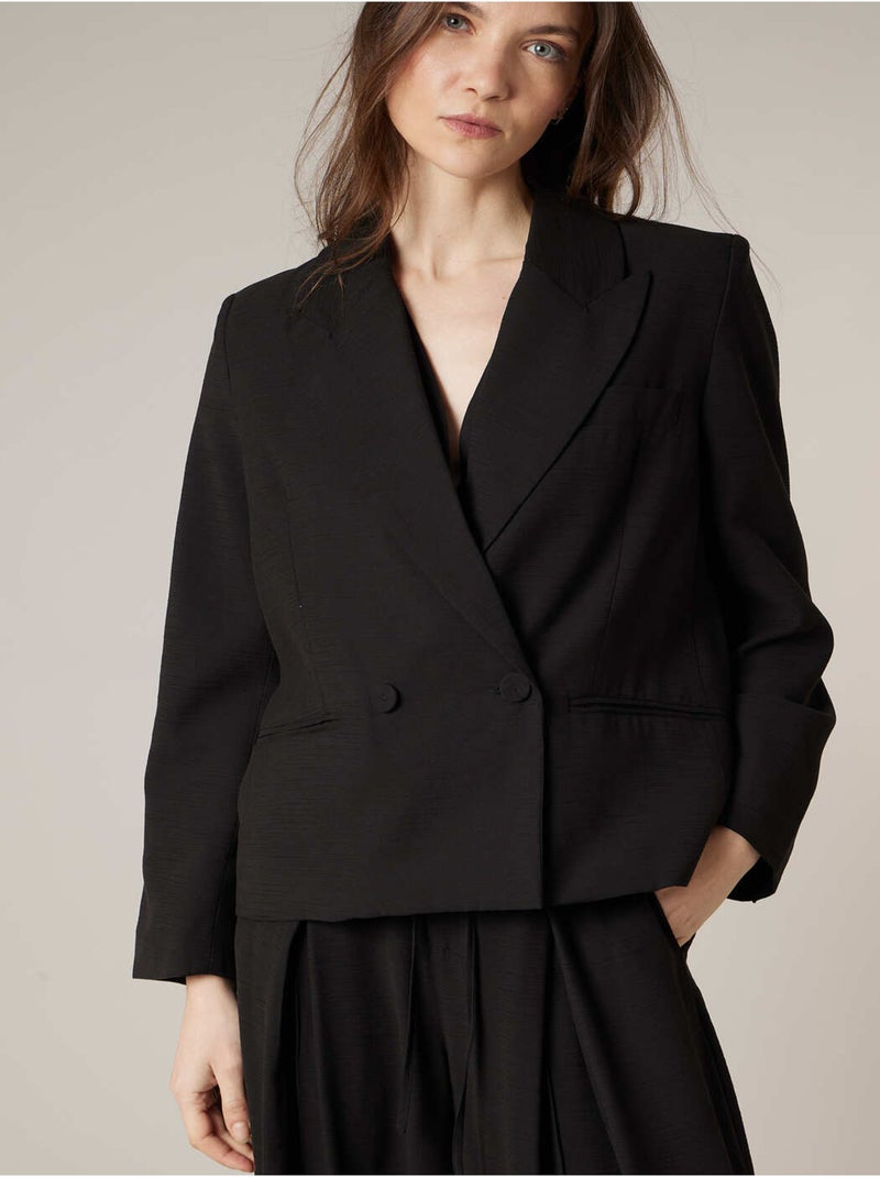 Blazer pour femme esprit tailleur 'Deeluxe' Noir - Kiabi