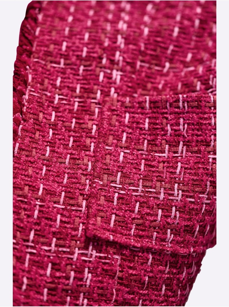 Blazer Qualité Bouclé Douce - Taille Standard - Helline Rose fushia - Kiabi