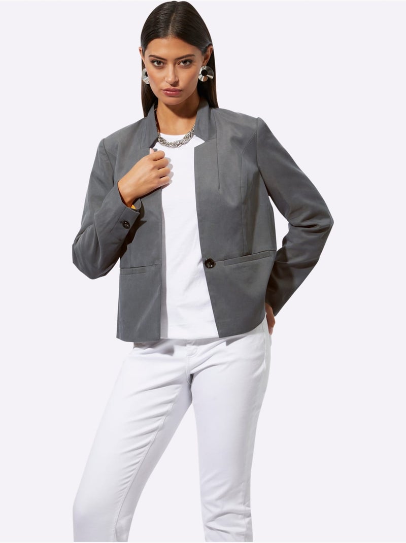 Blazer Qualité Infroissable - Taille Standard - Helline gris anthracite - Kiabi