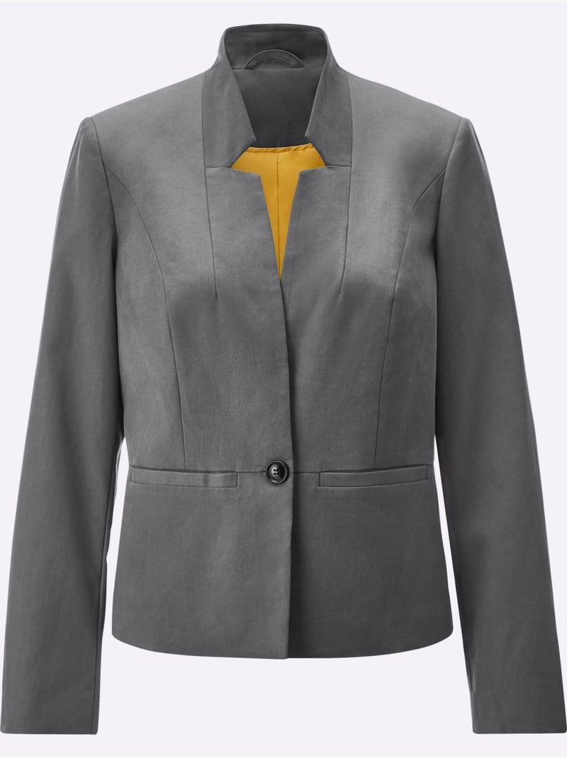 Blazer Qualité Infroissable - Taille Standard - Helline gris anthracite - Kiabi