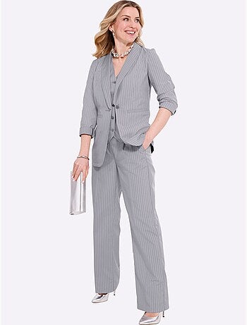 Blazer Qualité Tissée - Taille Standard - Moda Vilona