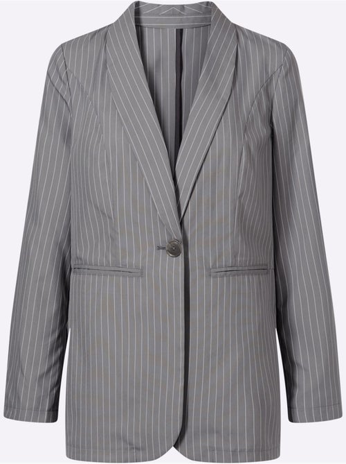 Blazer Qualité Tissée - Taille Standard - Moda Vilona - Kiabi Blazer Qualité Tissée - Taille Standard - Moda Vilona - Kiabi