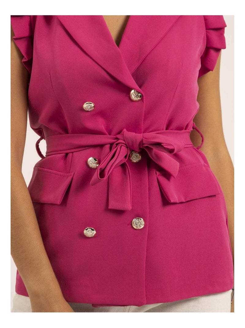 Blazer sans manches UCHENA Rose - Kiabi