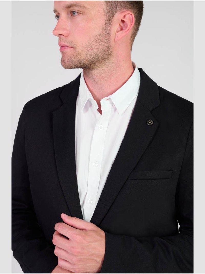 Blazer Noir Blazer Temps Des Cerises Blazer Coupe Cintrée Noir Le