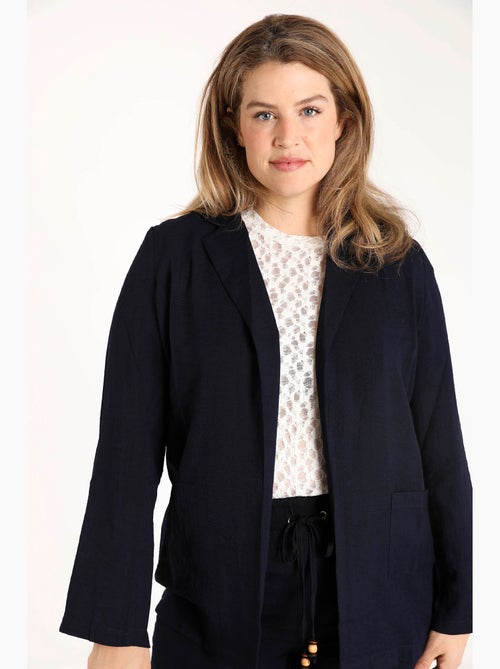 Blazer souple en viscose uni PAPRIKA - Kiabi