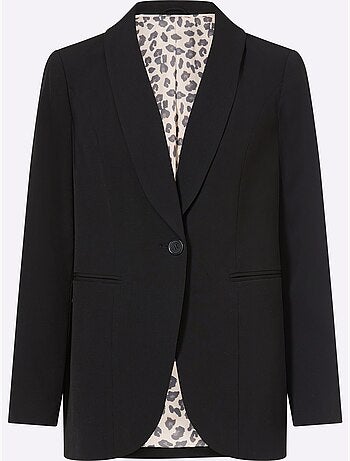 Blazer Superbe Doublure Au Motif Léopard - Taille Standard - Helline