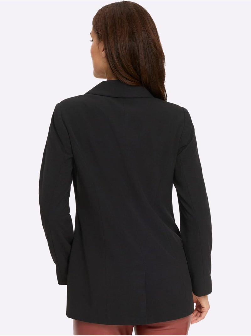 Blazer Superbe Doublure Au Motif Léopard - Taille Standard - Helline Noir - Kiabi