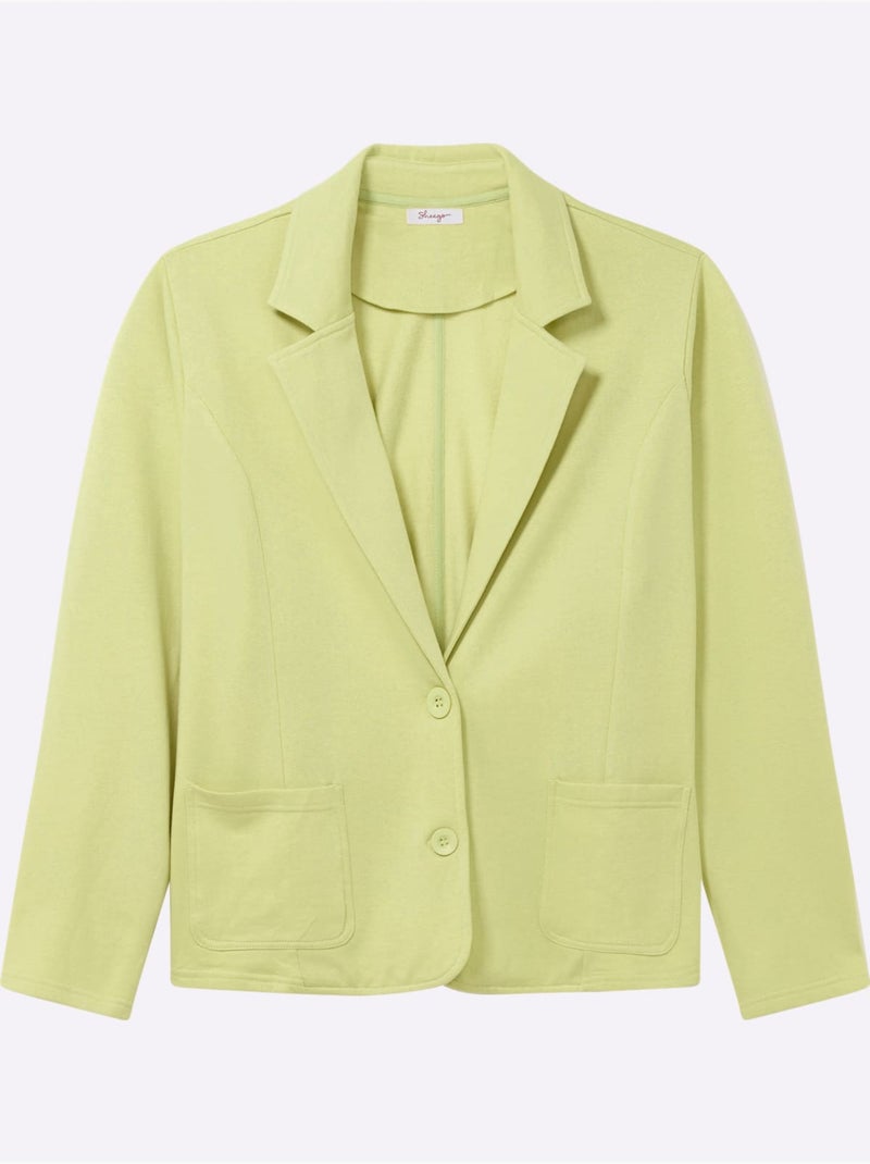 Blazer Sweat - Taille Standard - Sheego Vert pistache - Kiabi