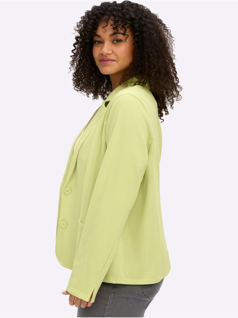 Blazer Sweat - Taille Standard - Sheego Vert pistache - Kiabi