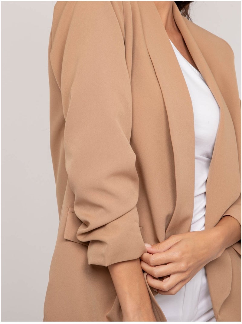 Blazer USTENA Marron caramel - Kiabi