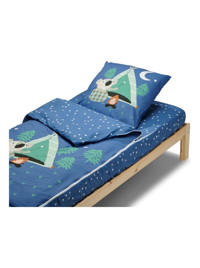 Bleu Câlin - Caradou® Koala Avec Couette 90x190cm Parure Enfant Bleu - Kiabi
